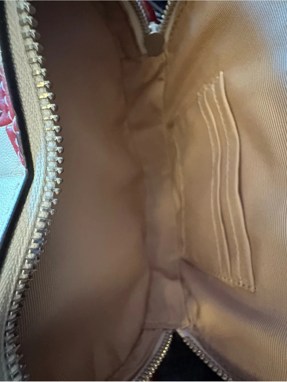 COACH White Heart Cherry Crossbody Bag with Red Accents